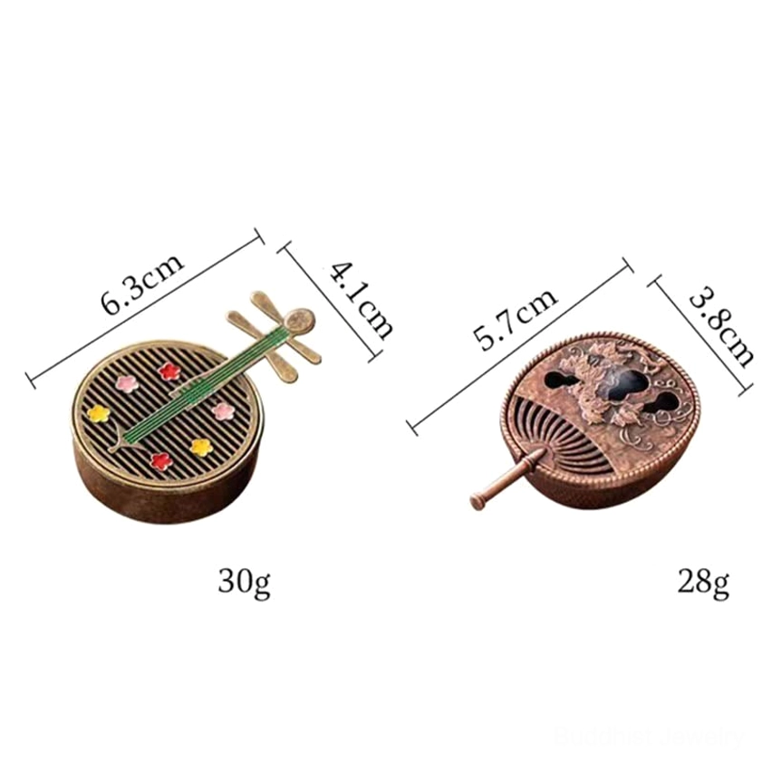 Complete Buddhist incense burner set with premium incense sticks and product packaging