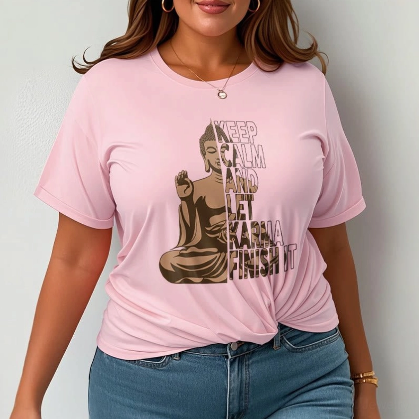 Buddhist graphic t-shirt additional color option spiritual print variation