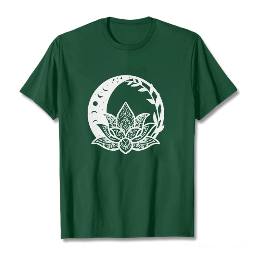 Buddhist graphic tee light color option front view unisex fit crew neck spiritual wear