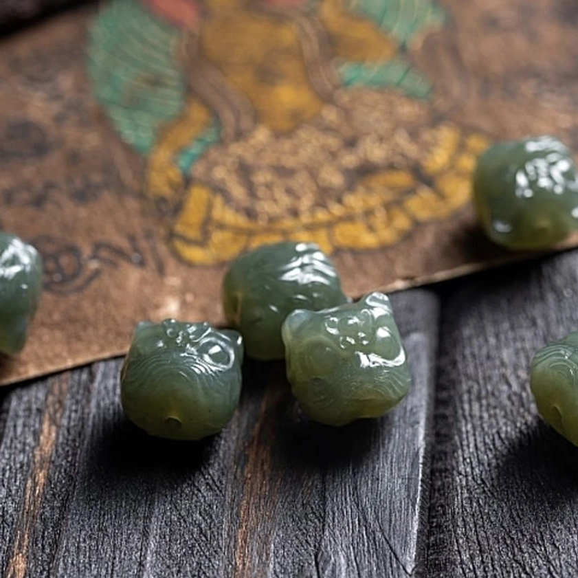 Buddhist prayer mala bracelet set complete with storage pouch and care instructions