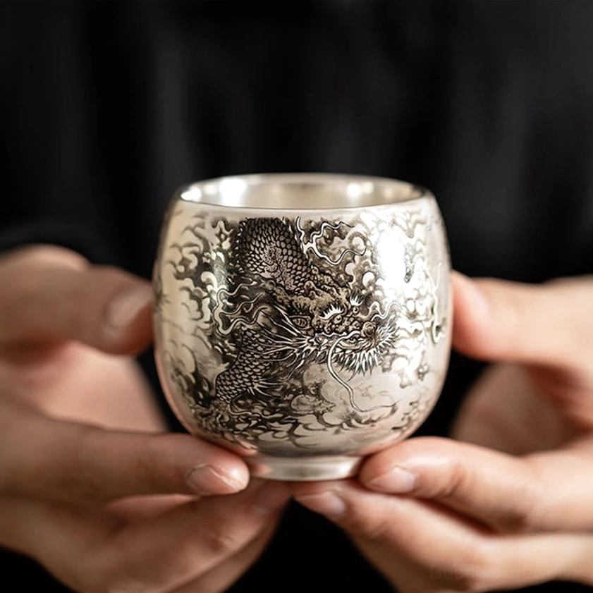 Buddhist mountains and rivers 150ml tea cup harmony interconnectedness balance handcrafted