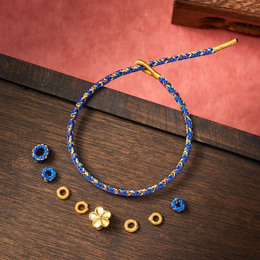 Buddhist protection and peace bracelet with traditional mantra design and modern styling