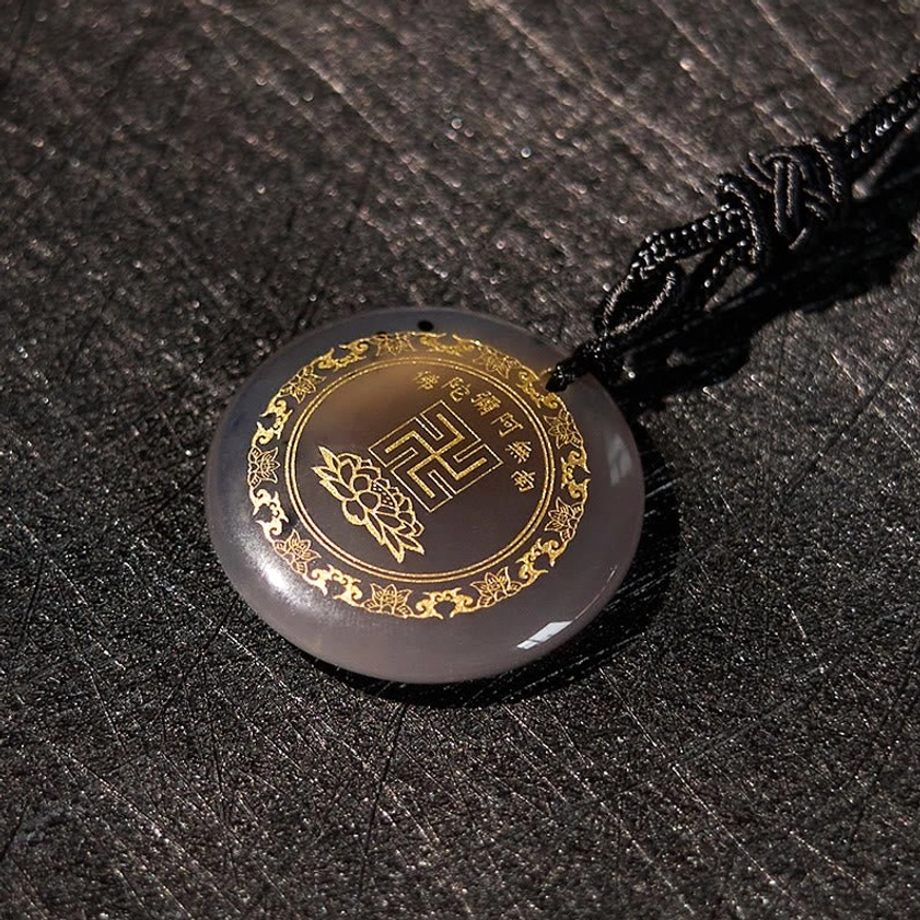Buddhist pendant collection natural crystal stones multiple options for spiritual practice