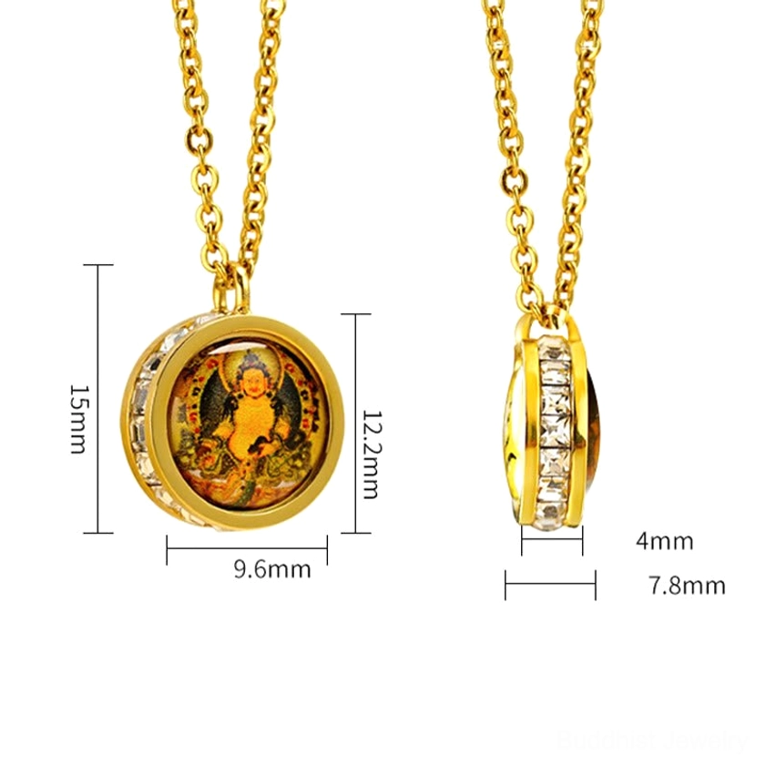 Buddhist necklace lifestyle - sacred pendant worn for daily spiritual practice and protection