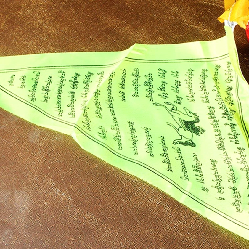 Handcrafted Buddhist prayer flags artisan work highlighting woodblock printing technique and authentic craftsmanship