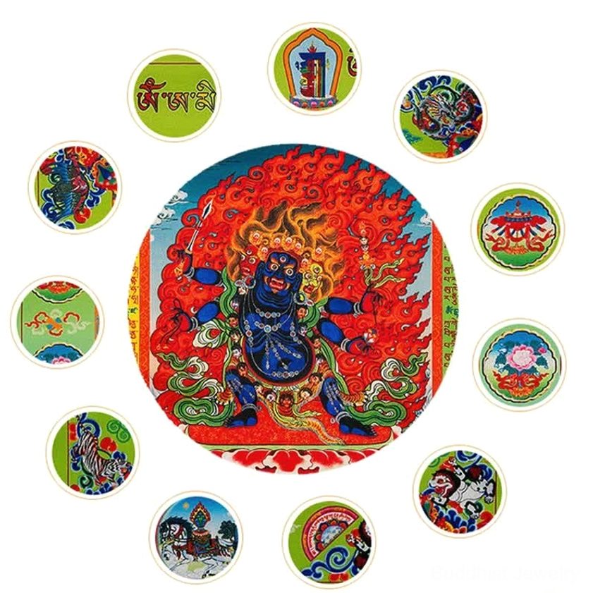 Buddhist prayer flags authentic craftsmanship hand-printed sacred tradition cultural preservation