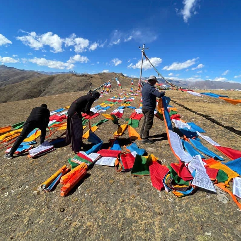 Buddhist prayer flags compassion universal well-being sacred tradition