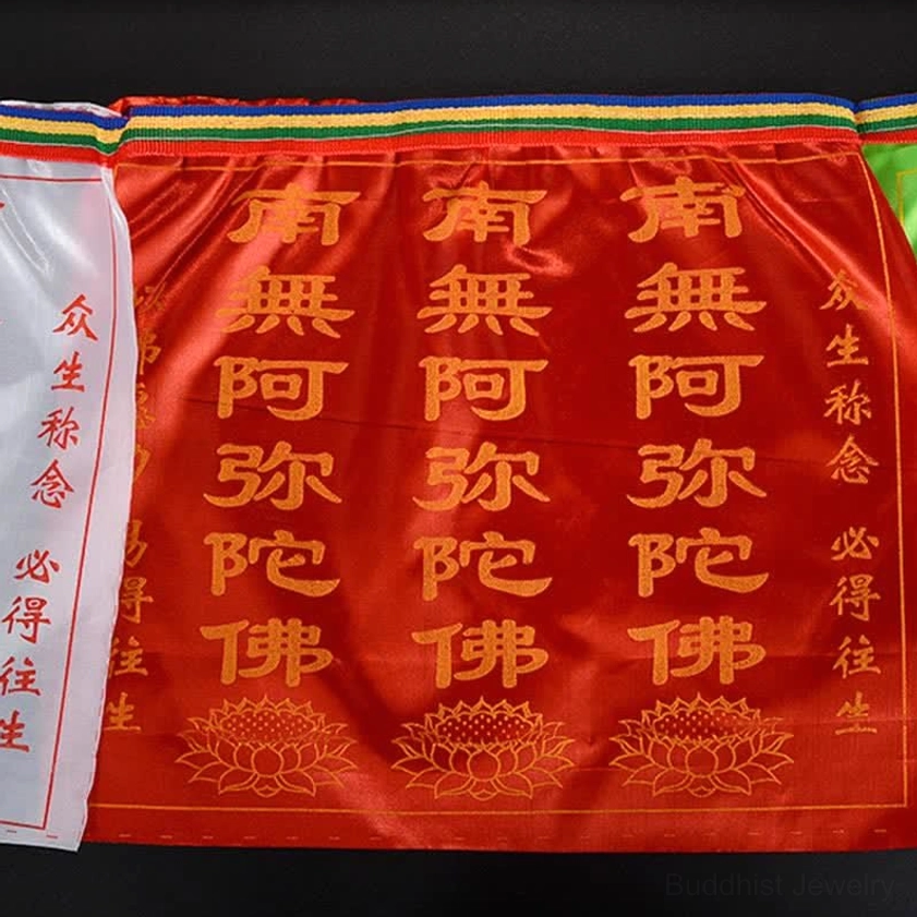 Buddhist prayer flags fair trade artisan support, traditional Nepal hand-printing preserving sacred dharma practices