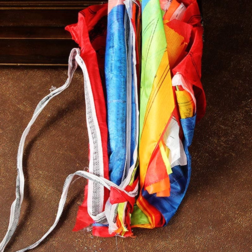 Buddhist prayer flags gift presentation ready for spiritual practitioners and meditation enthusiasts