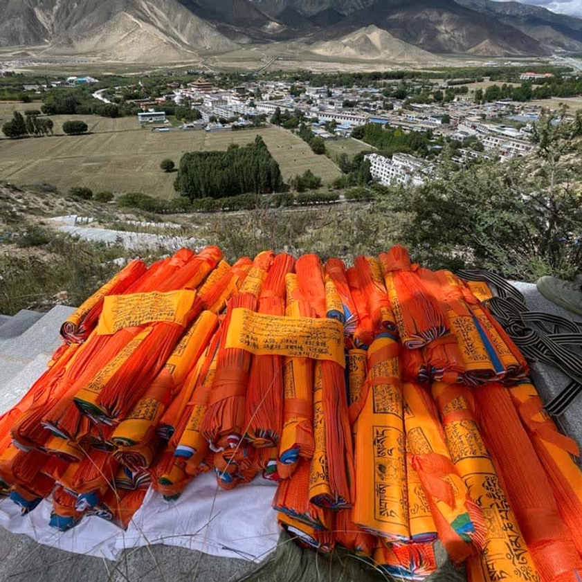 Buddhist prayer flags gift idea spiritual seeker meditation enthusiast present