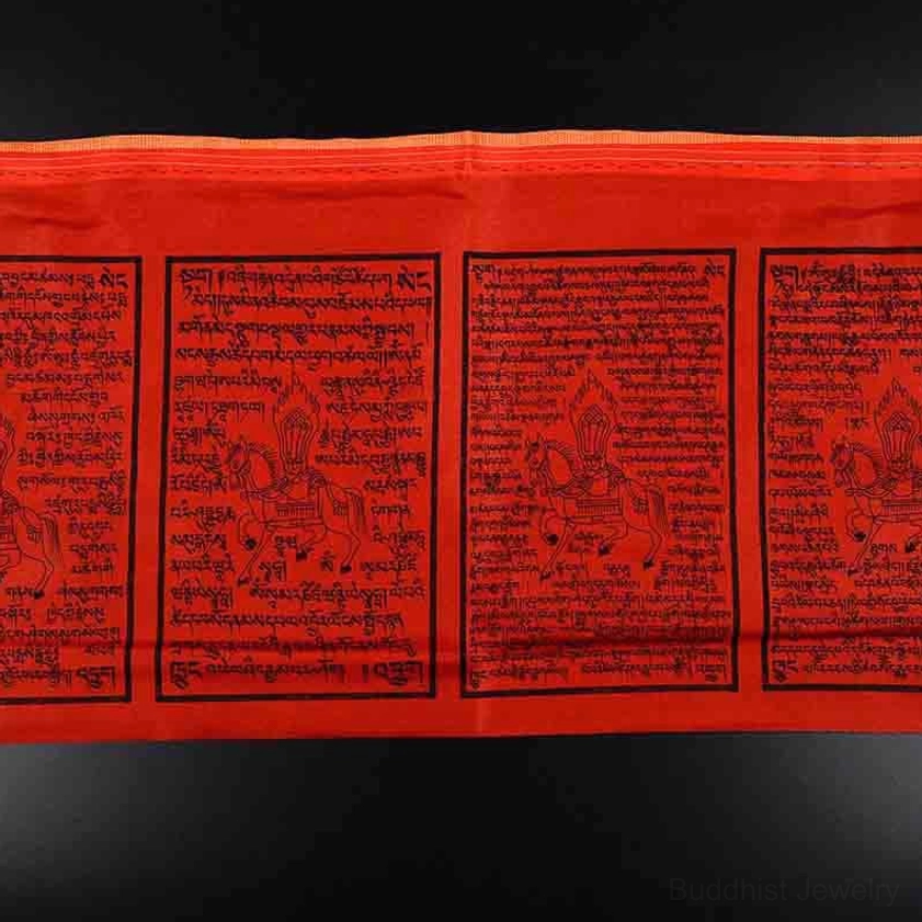 Buddhist prayer flags white element air and wind color representation