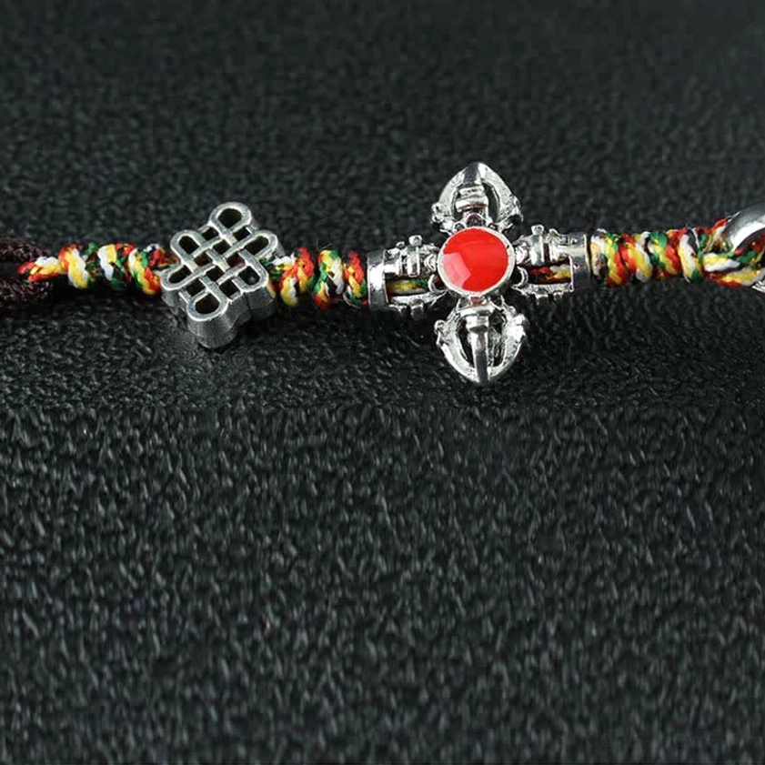 Buddhist prayer wheel car hanging ornament - protective spiritual decoration for vehicles and travel