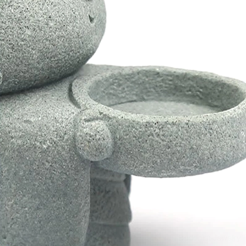 Serenity Buddhist meditation candle holder - spiritual decor for altar shrine and mindfulness practice