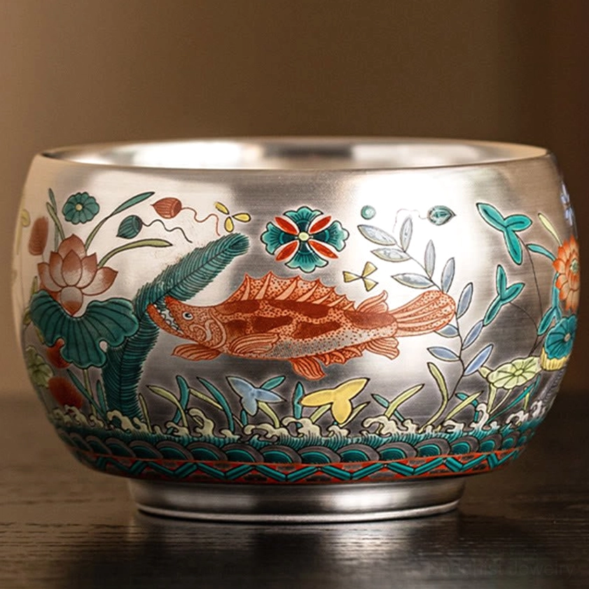 Buddhist valley tea cup 120ml refuge tranquility sanctuary peaceful design handcrafted ceramic