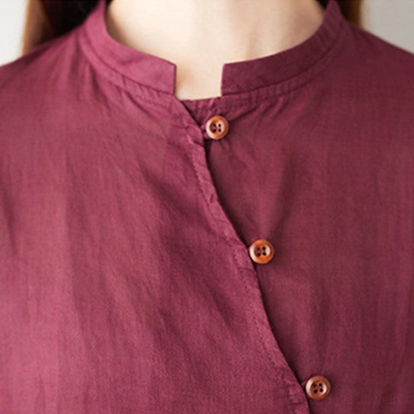 Burgundy meditation tai chi clothing set complete two-piece ensemble