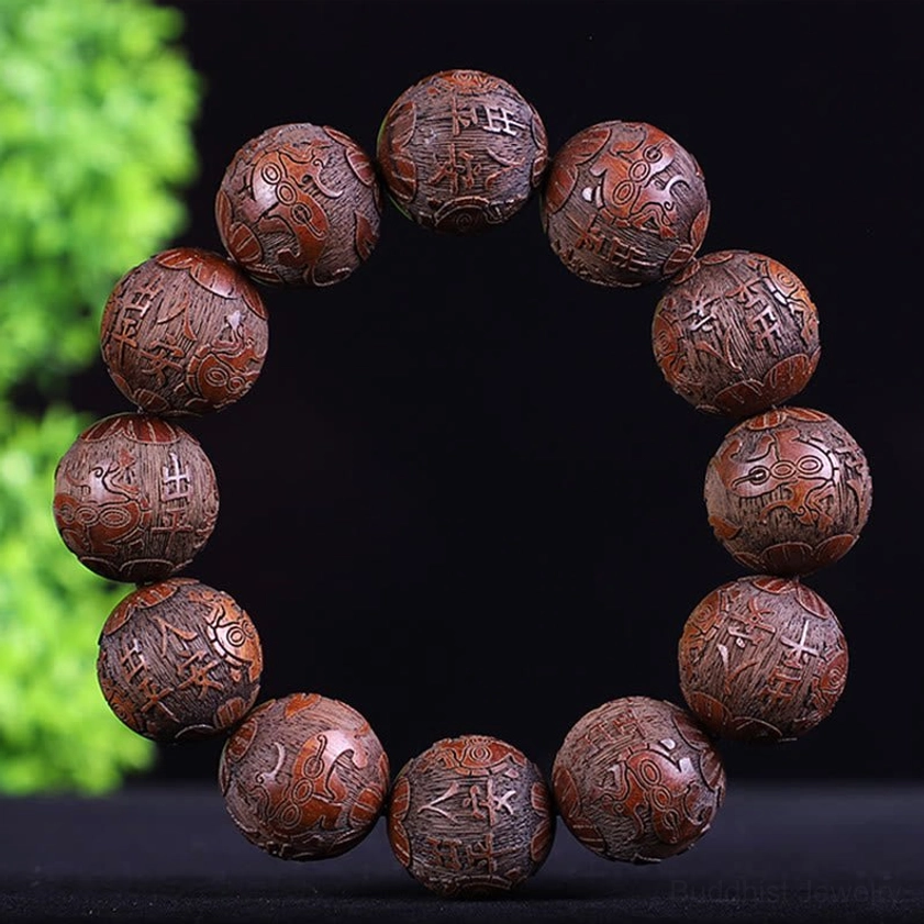 Burmese rosewood bracelet for safety and peace, spiritual healing wood with protective properties