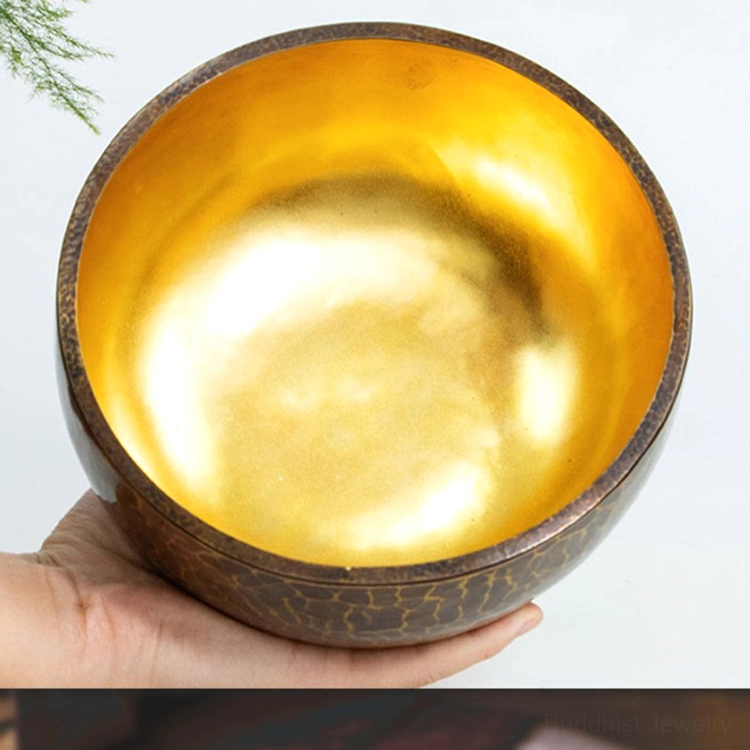 Buddhist singing bowl chakra healing sound bath meditation instrument with professional striking tool