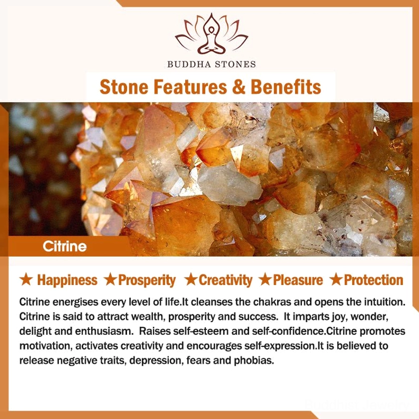 Citrine gemstone benefits introduction featuring raw citrine crystals and prosperity protection energy explanations