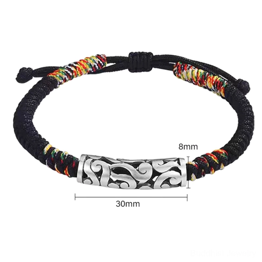 Copper auspicious cloud Buddhist protection bracelet full product display showcasing handcrafted quality and traditional cloud symbolism