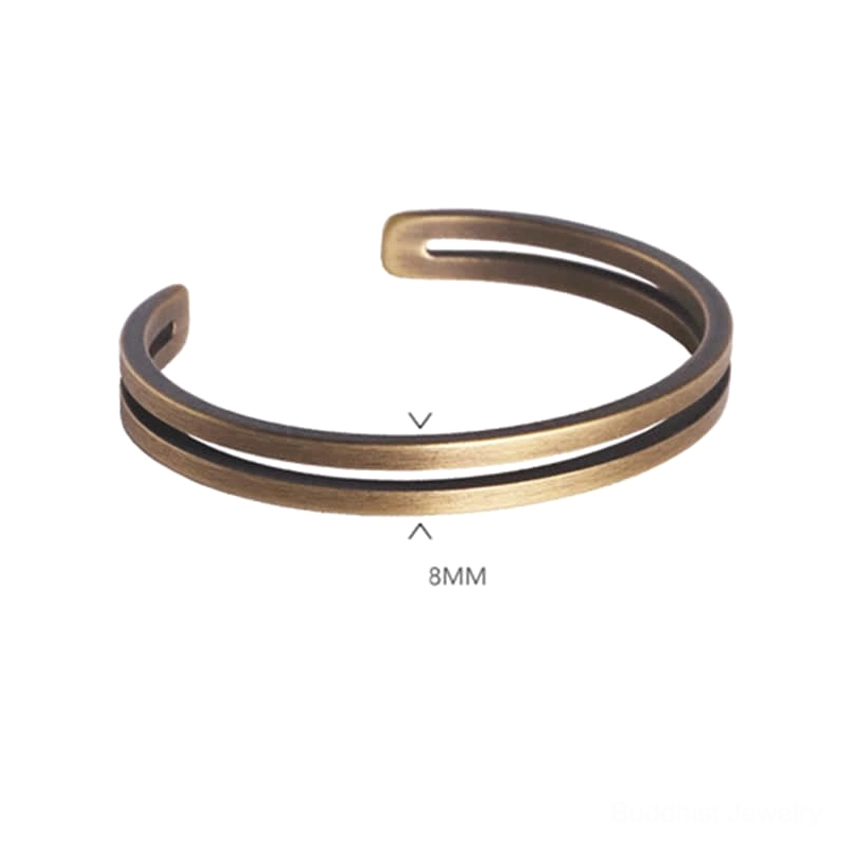 Copper jewelry bracelet for positive energy alignment and aura cleansing - spiritual accessory