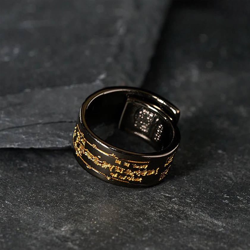 Copper adjustable talisman ring lifestyle product shot demonstrating everyday wear versatility and spiritual significance