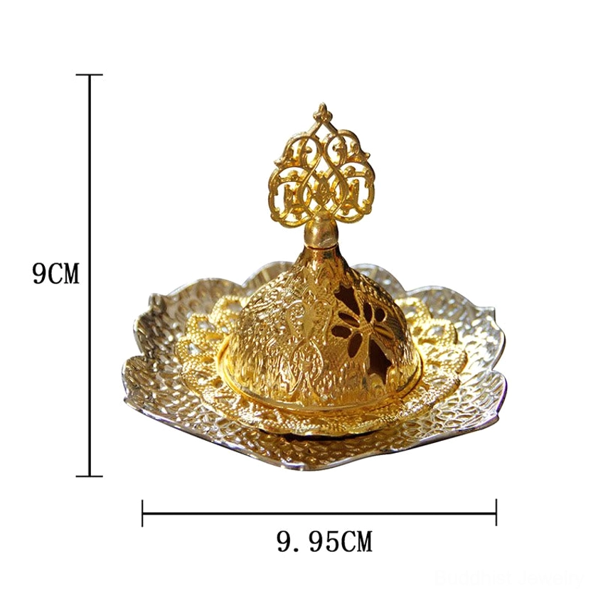 Decorative lotus leaf incense holder perfect for yoga studio, bedroom, or personal meditation altar