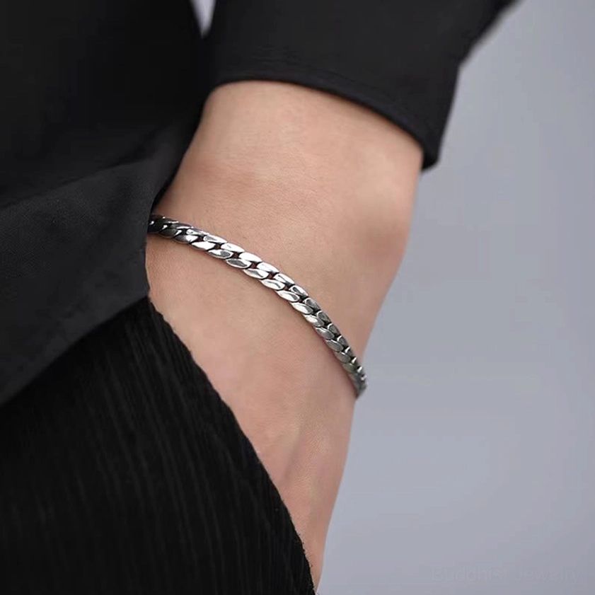 Buddhist dorje vajra copper bracelet worn on wrist showing daily wear aesthetic