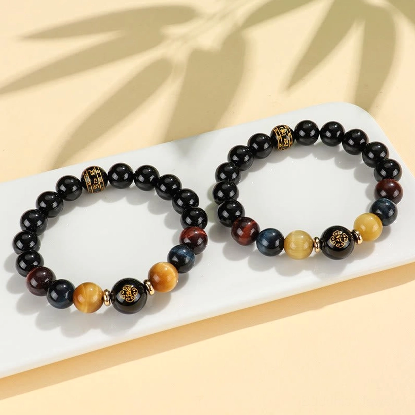 Dragon and snake zodiac natal Buddha variant with Samantabhadra Bodhisattva protection bracelet