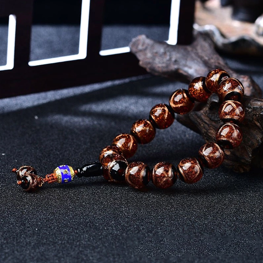 Dragon vein agate healing bracelet for courage success and spiritual protection