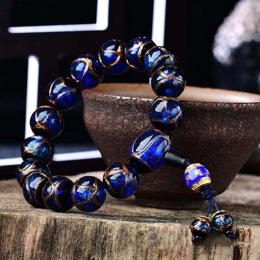 12mm and 14mm dragon vein agate bracelet size comparison for women men