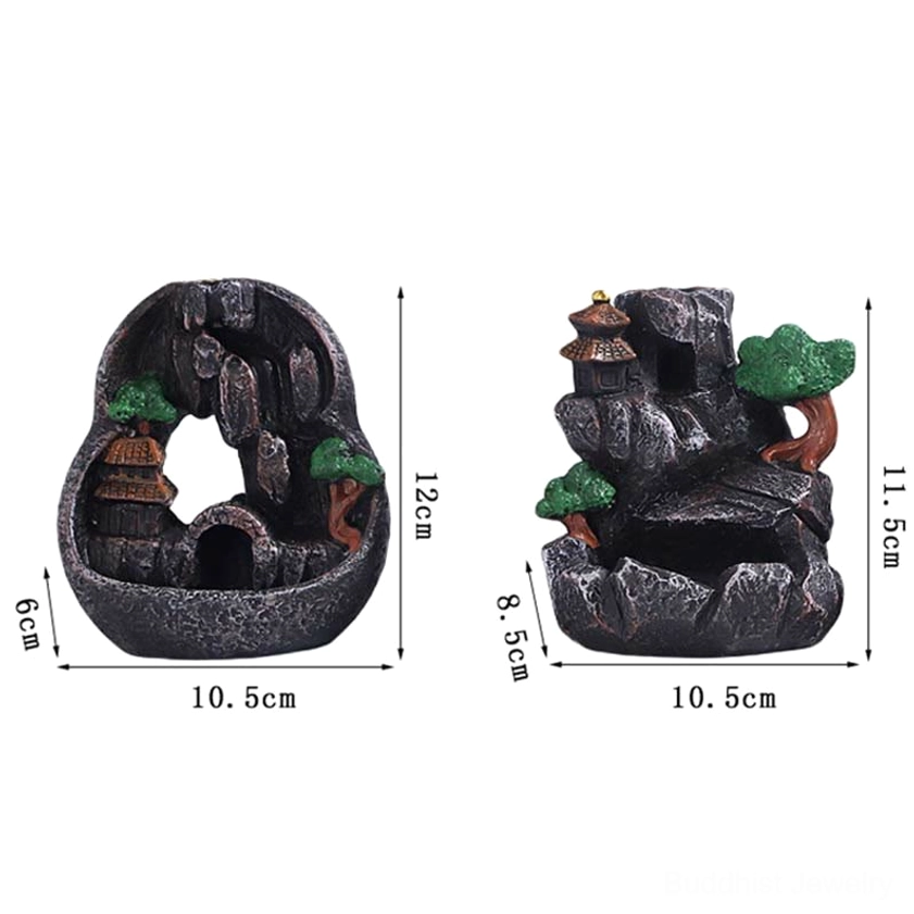 Eco-friendly Buddhist meditation backflow incense burner for home sanctuary