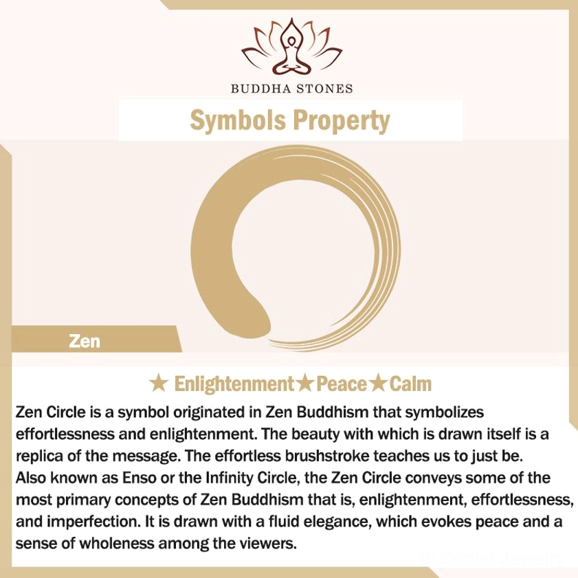 Enso circle symbol golden representation with peace and enlightenment Buddhist teachings card