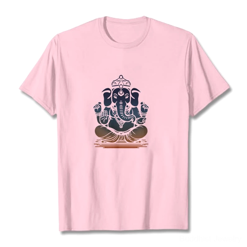 Meditating Ganesha t-shirt - Buddhist spiritual wisdom apparel unisex