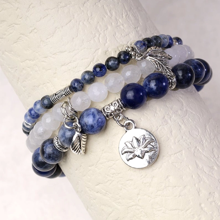Handcrafted gemstone healing bracelet collection featuring diverse natural stones for complete spiritual wellness