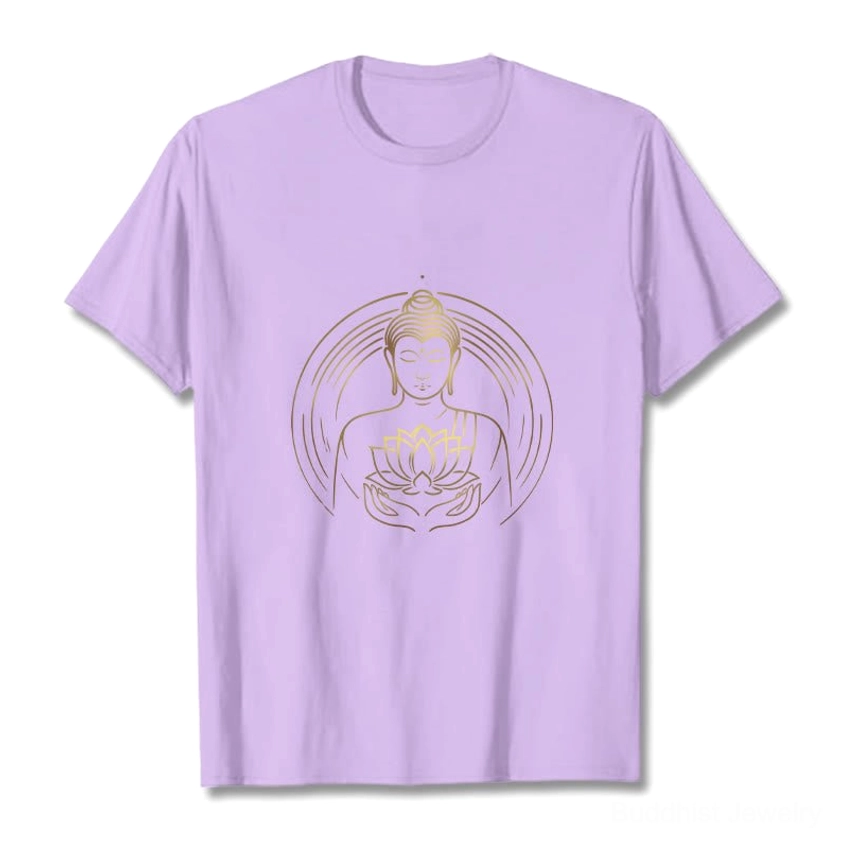 Spiritual Buddha lotus blessing t-shirt perfect gift for yoga meditation mindfulness seekers