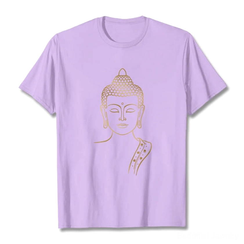 Golden Buddha spiritual graphic t-shirt care guide - washing instructions and maintenance tips for long-lasting wear