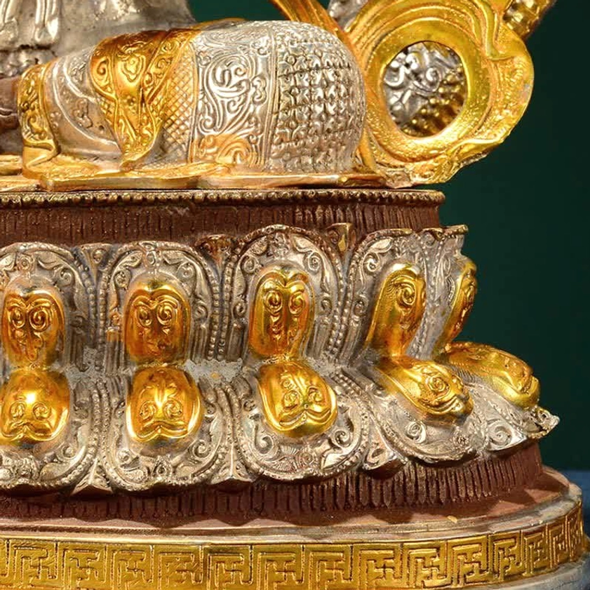 Handcrafted Green Tara Buddhist statue showing master craftsman technique and traditional sculpting artistry