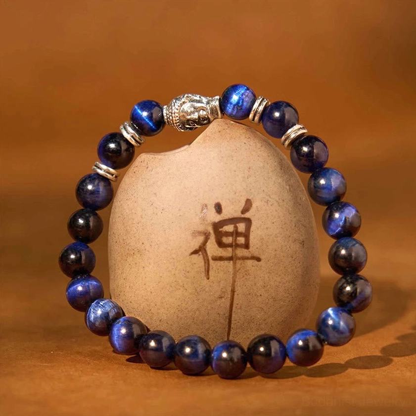 Green Tiger Eye Buddha Bracelet – Heart Energy and Self-Love