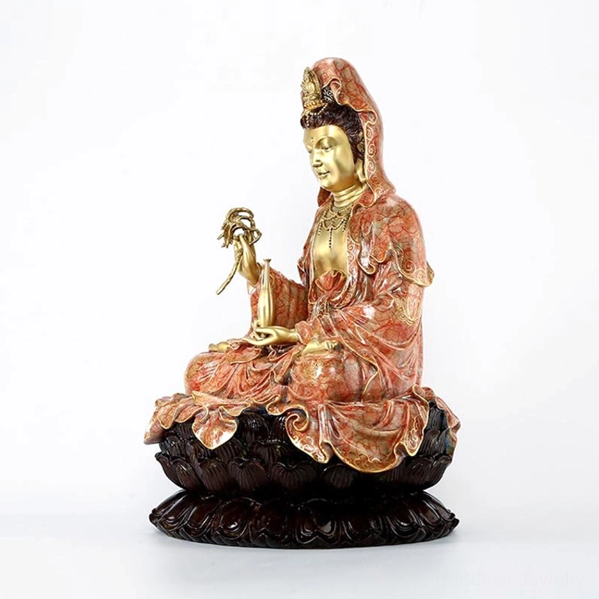 Guanyin statue artistic craftsmanship intricate details bodhisattva representation