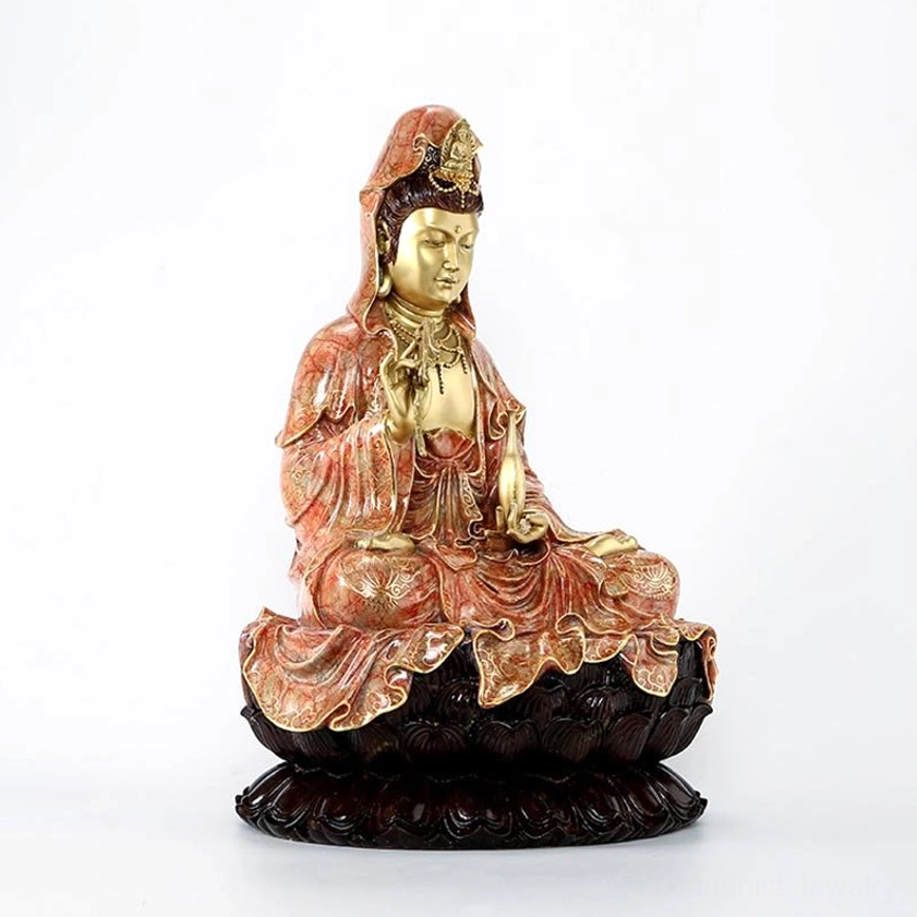 Guanyin Avalokitesvara meditation Buddhist statue sacred home altar decoration