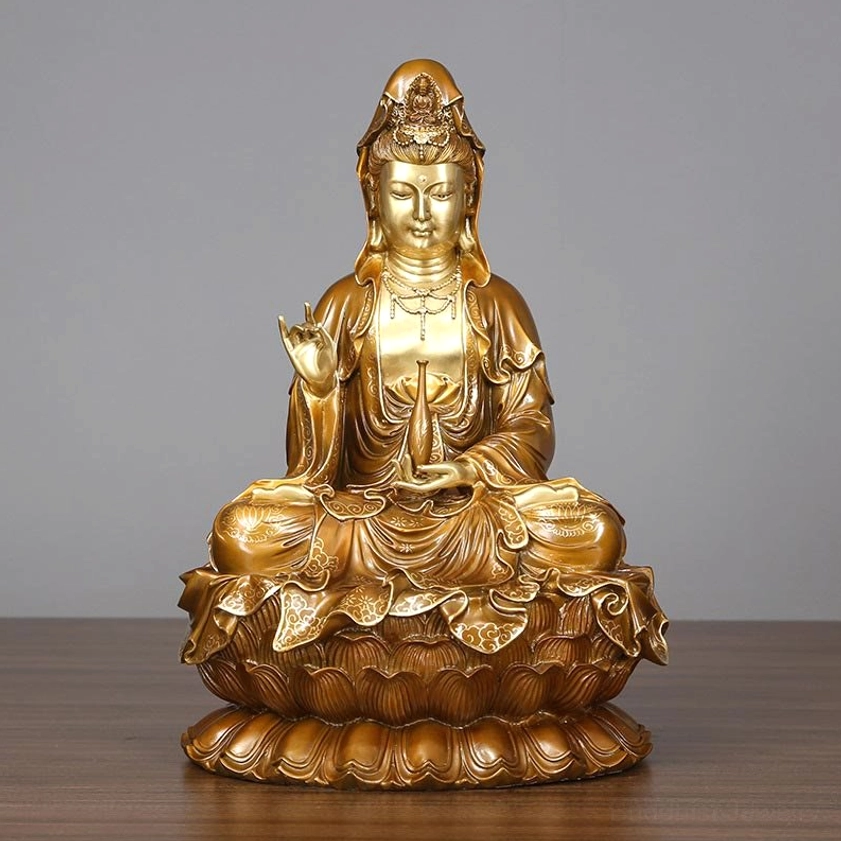 Guanyin Avalokitesvara statue meditation altar compassion bodhisattva artwork