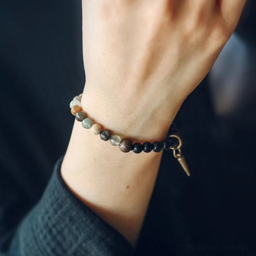 Handcrafted healing stone couples bracelets for protection and spiritual connection