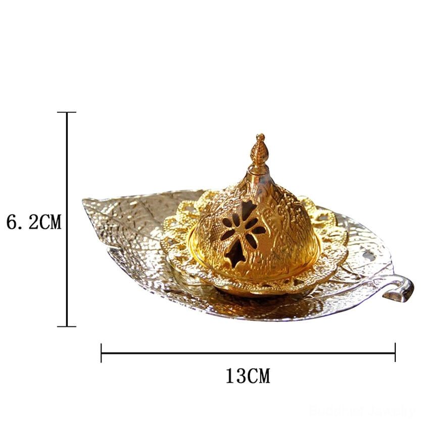 Handcrafted leaf incense burner showing natural material quality and artisan workmanship