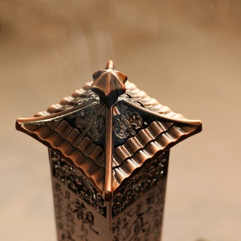 Heart Sutra incense burner perfect for Buddhist altar, meditation room, and spiritual home decoration