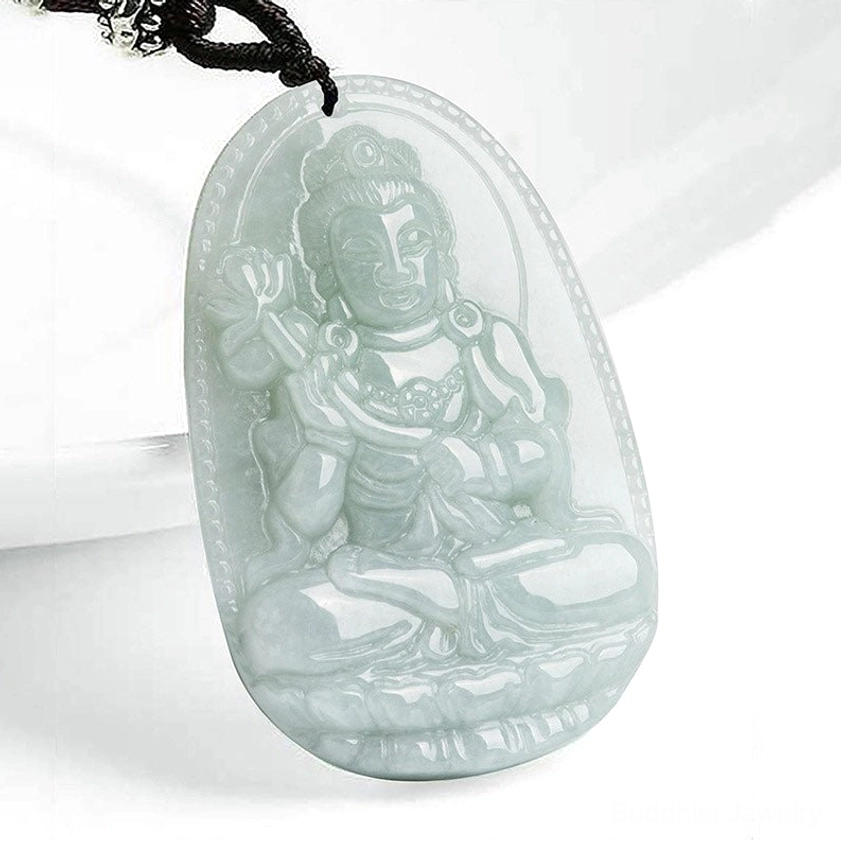 Horse zodiac Buddha jade pendant guardian protection necklace spiritual jewelry