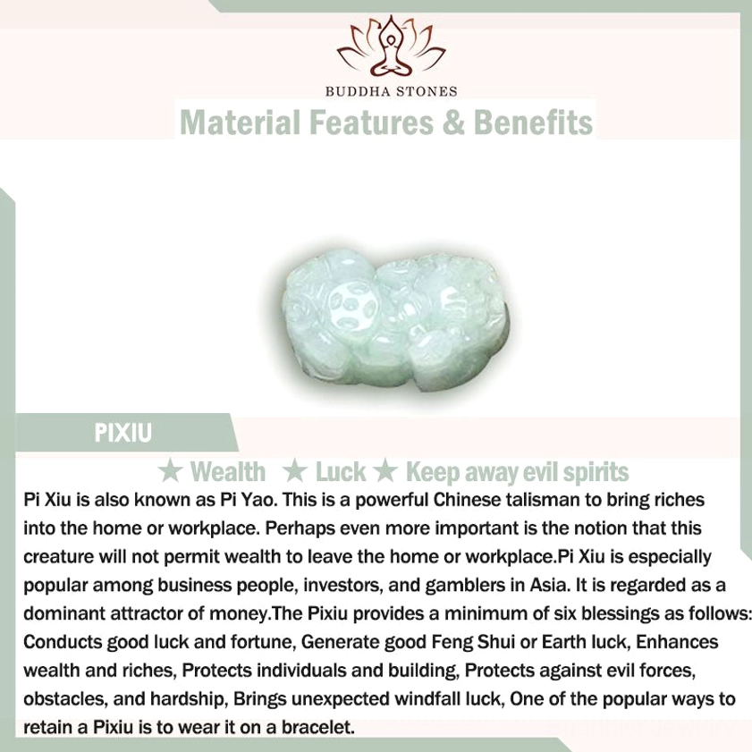Jade Buddhist bracelet collection showcase featuring multiple pendant styles including Pi Xiu, gourd, apple, and Buddha charm designs