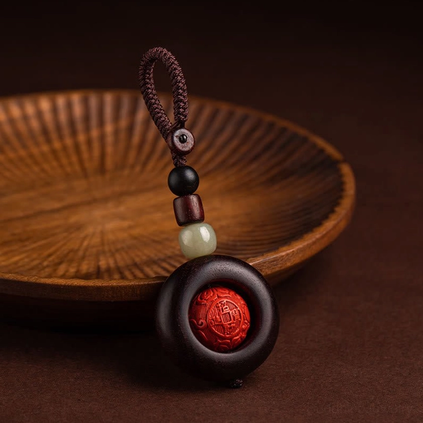 Buddhist keychain meditation practice accompaniment for mantra recitation and spiritual grounding