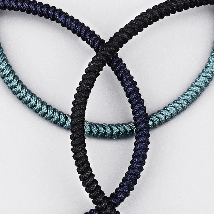 Buddhist King Kong knot handcrafted amulet bracelet - premium natural string with adjustable fit