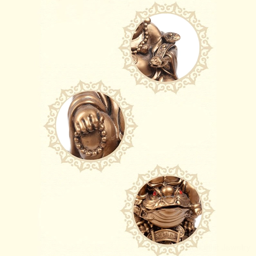 Laughing Buddha feng shui toad statue gift wrapped present box spiritual gift