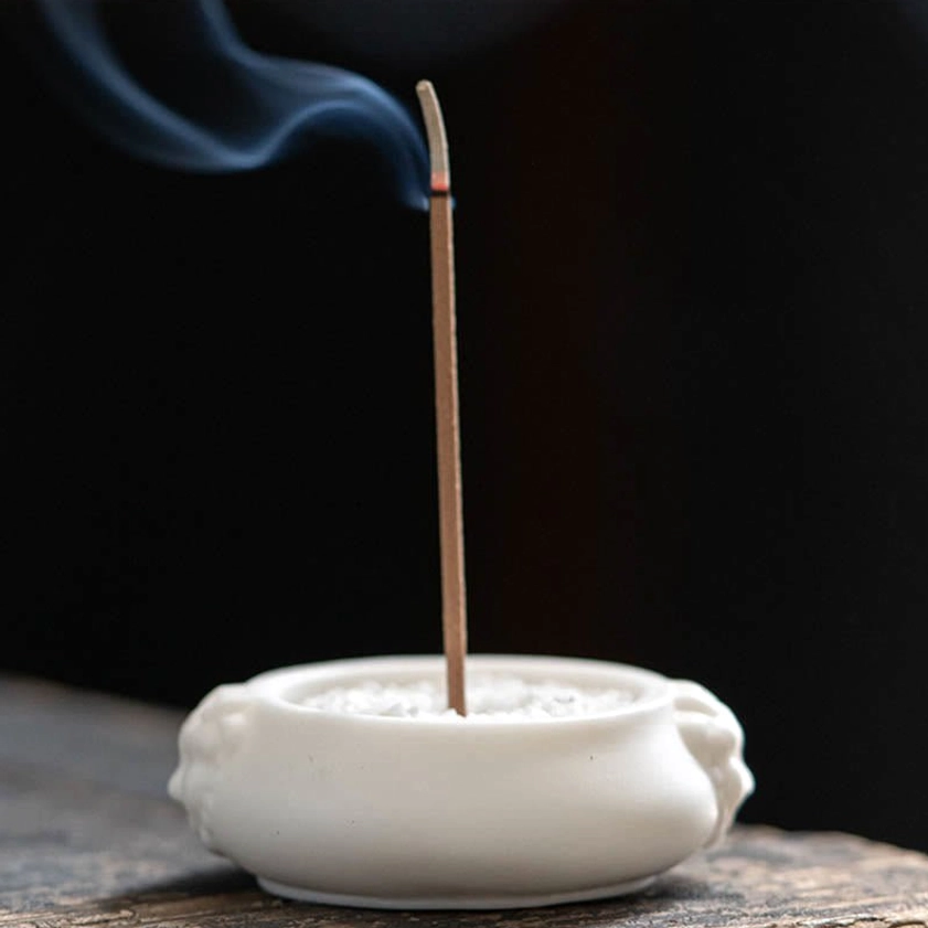 Lion Ears ceramic incense burner variant showing minimalist design with protective spiritual significance